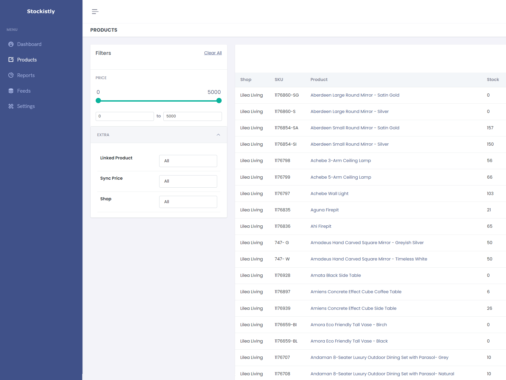 Dropship Data Feed Management